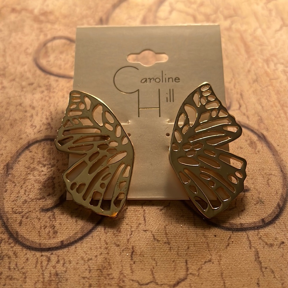 Caroline hill butterfly wing earrings